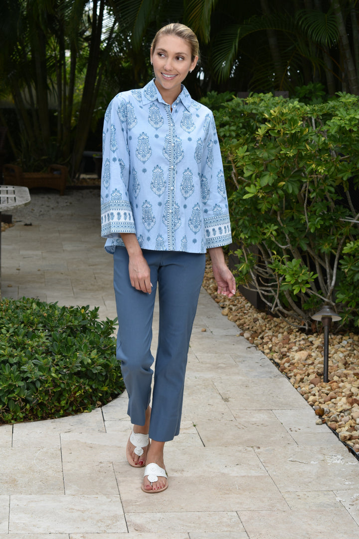 Boho Shirt Bubble Yum Blue