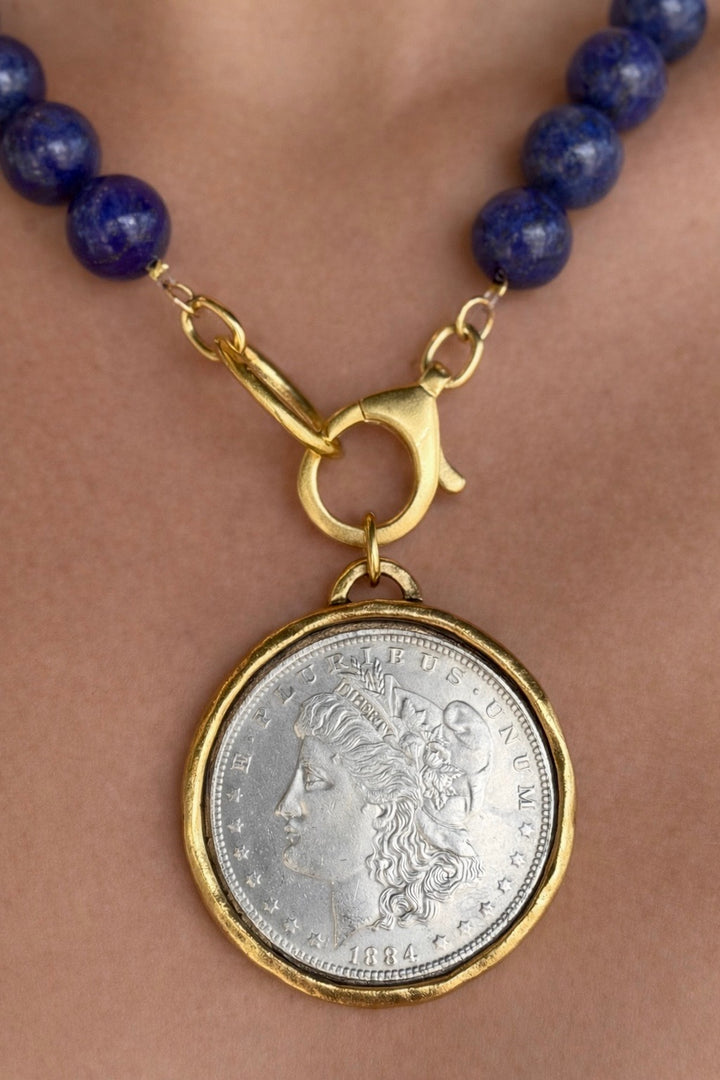Azure Coin Necklace
