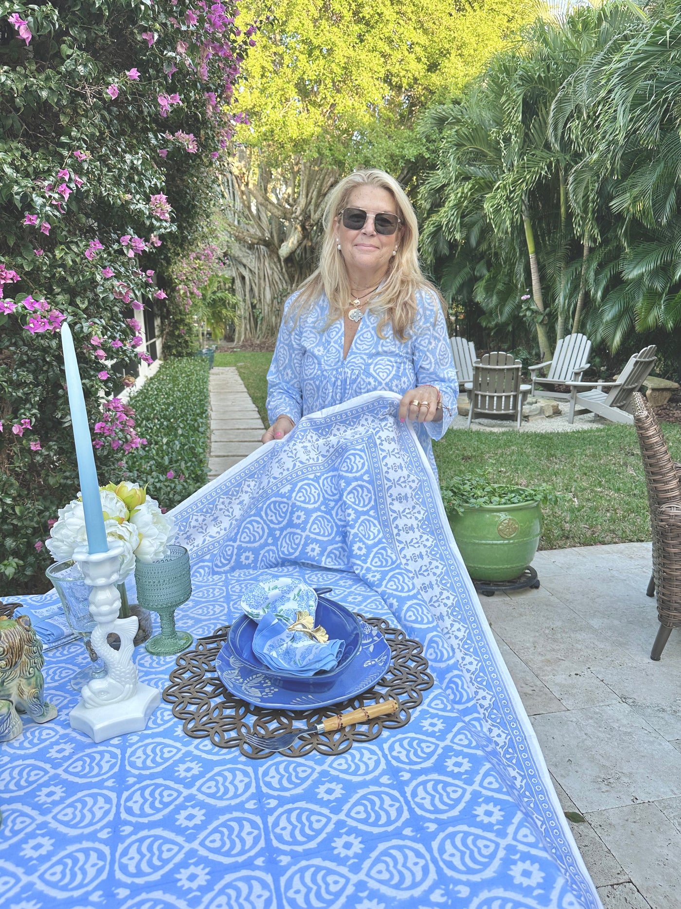 Mermaid Blue Tablecloth