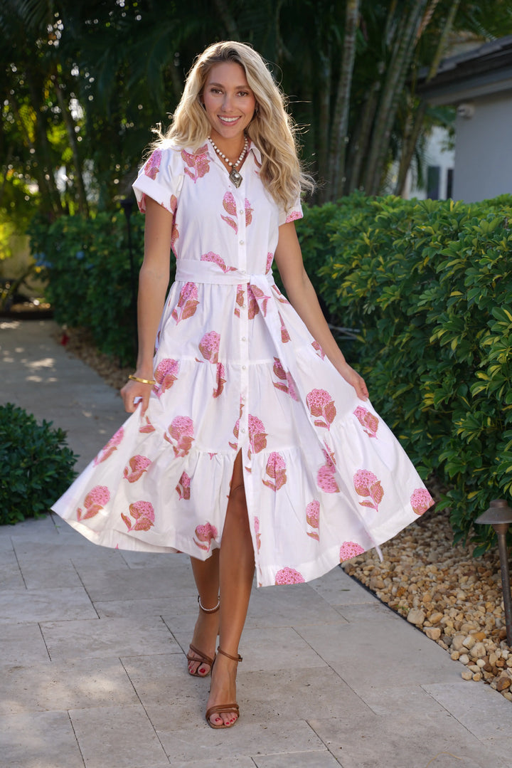 Kristina Dress Hydrangea Pink