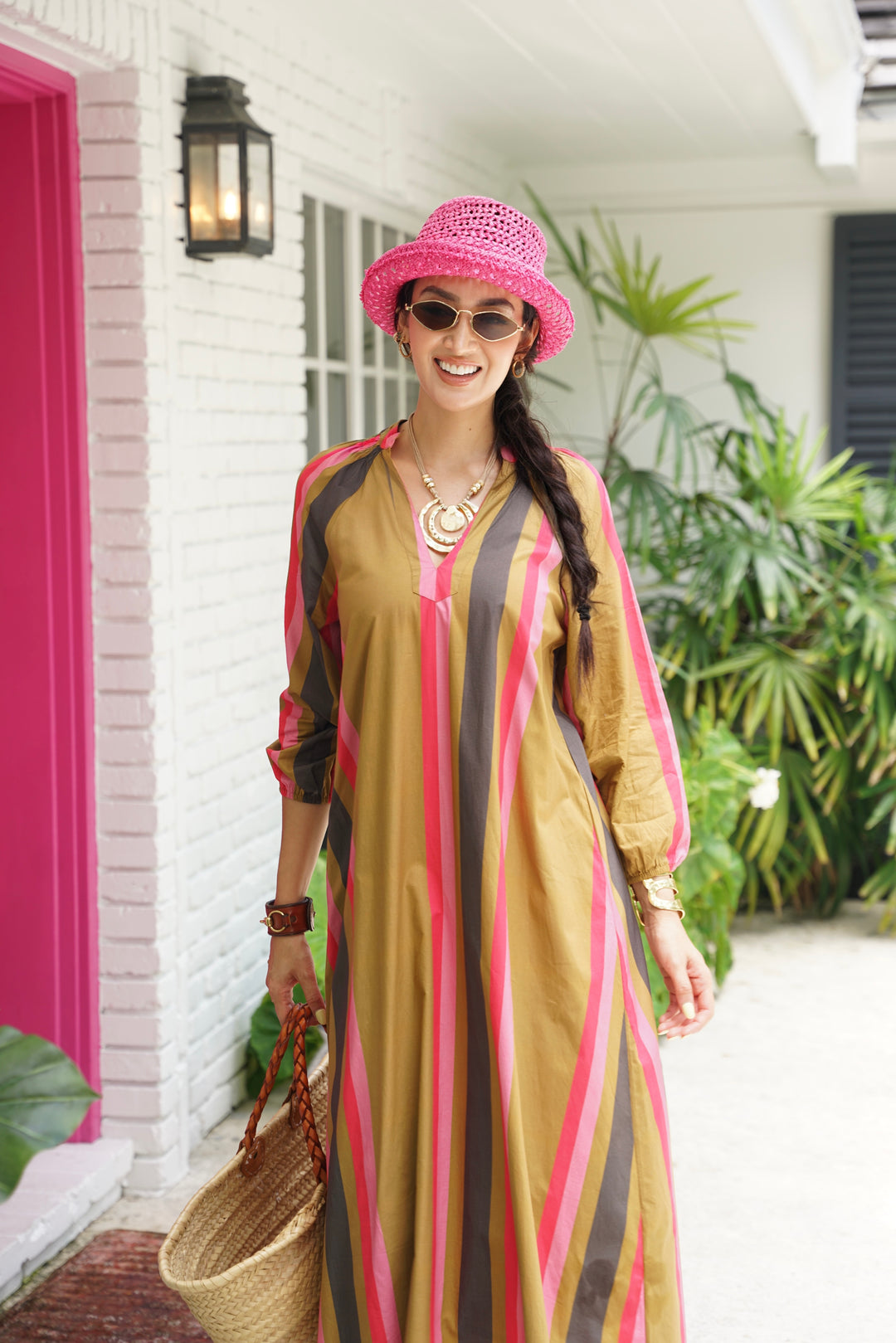 St. Tropez Dress Ember Stripe