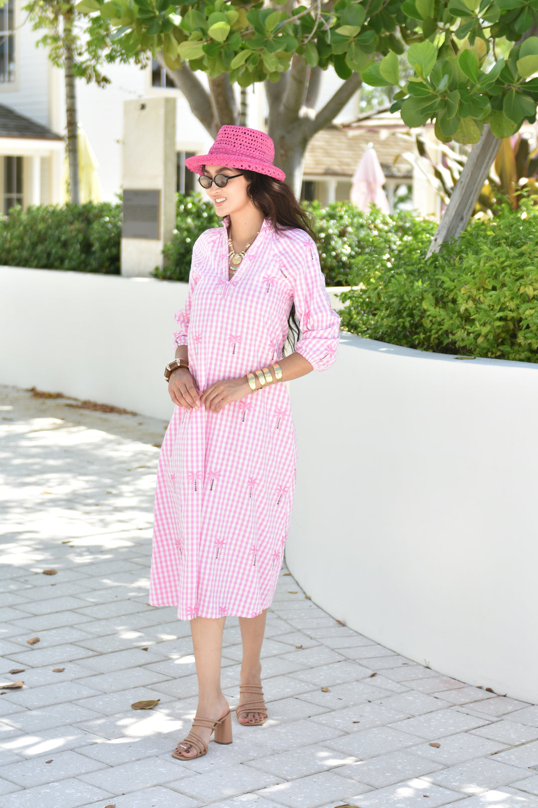 St. Tropez Dress Rosé Palms
