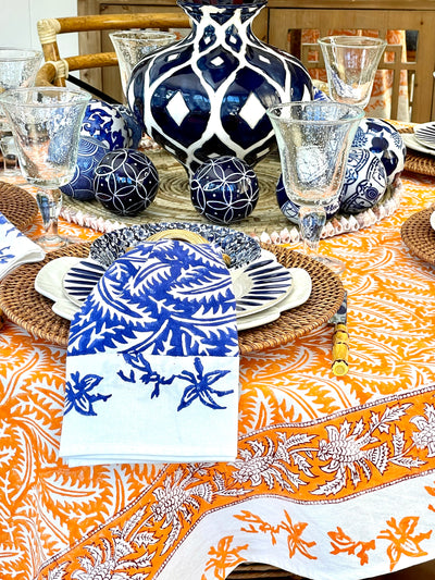 The Marrakech in Orange Creamsicle Tablecloth